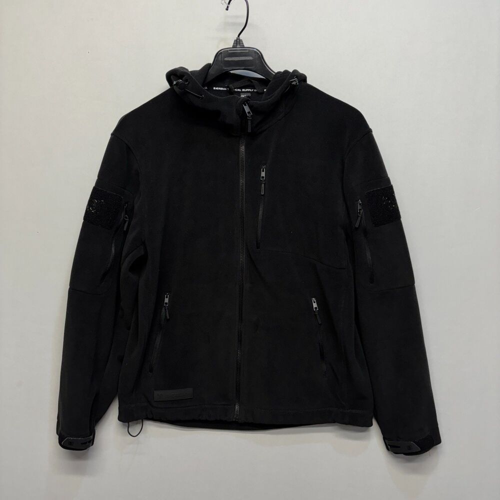Baerskin Tactical 4.0 Men Fleece Hoodie Jacket Size Large Black C119 -30
